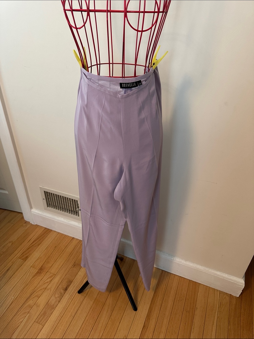 Mango Lilac High-Waist Tailored Trousers